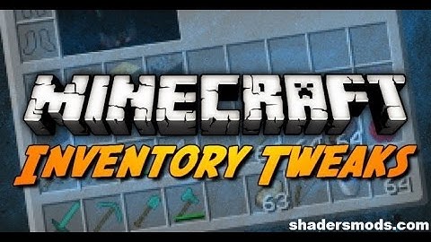 How to install Inventory Tweaks for Minecraft 1.10.2 QUICK AND SIMPLE!!!