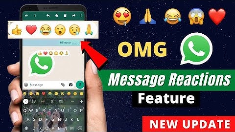 WhatsApp Message Reactions Feature 2022 | How To Use WhatsApp Message Reaction | WhatsApp New Update