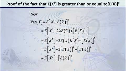 Mean Variance and Standard Deviation A theorem  | Probability Distributions | STA642_Topic048