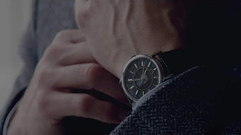 Stuhrling Original Mens Day/Night Dress Watch - Stainless Steel Case and Leather Band - Analog Dial