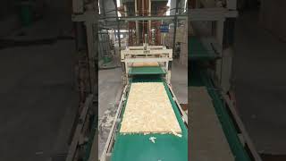 The production process of particle board #osb #particleboard #machine #woodchipper