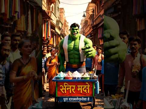 आइसक्रीम बेचने वाले Hulk को ताना 😤 | आख़िर में Hulk ने सब चुप करा दिया 🔥 #ai #viral #hulk #hulkvideo