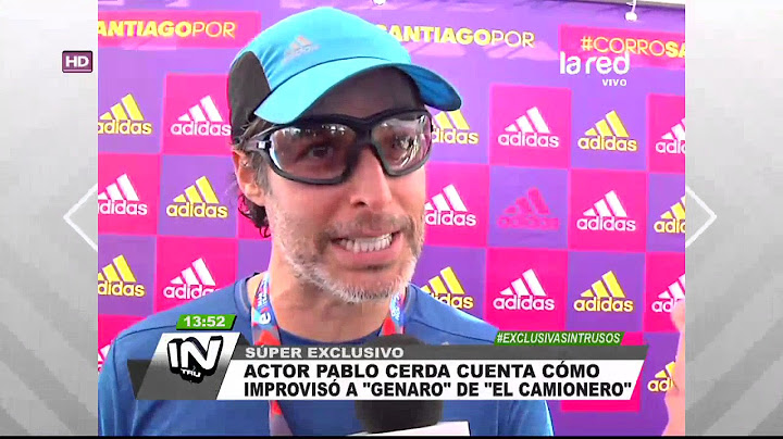 Así improvisó a "Genaro" el actor Pablo Cerda