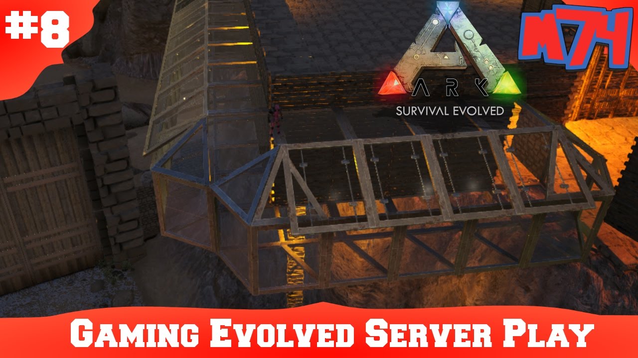 Ark Survival Evolved Server Play: Base build [S3E8] - YouTube