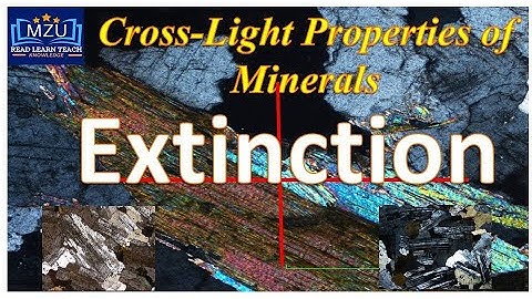 Extinction of mineral ll Cross-polarized light properties of minerals