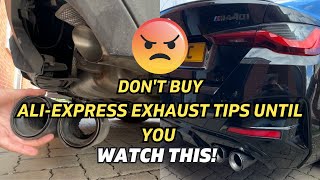 Ali Express BMW G26, G22, G23, M440i Exhaust tips corroded after 6 months