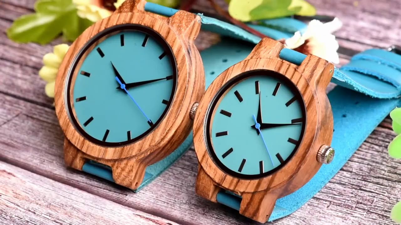 Wood o'clock Blaues Zebraholz YouTube