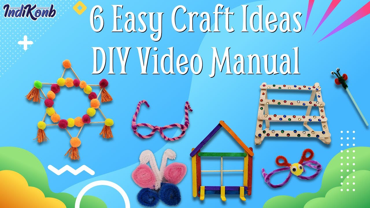 Crafting Made Easy DIY Video Manual For IndiKonb Mini Craft Kit Art pin-on-kids-crafts
