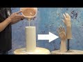 Lifecasting tutorial hand casting with mold tube   silicone