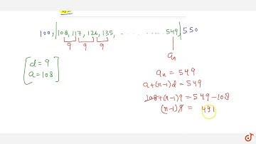 Find the sum of all integers between 100 and 550, which are divisible by   9.