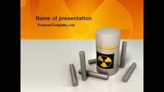 Nuclear Fuel PowerPoint Template by PoweredTemplate.com