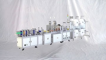 Fully automatic face mask folding N95 making production line respirator maker confection de masques