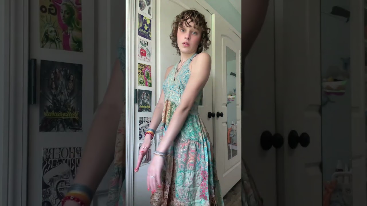 10 Seconds of Boho Bliss: Coastal Paisley Dress in Motion