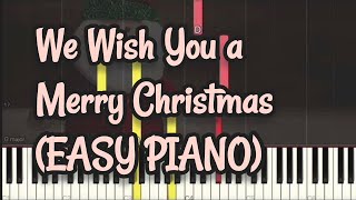 We Wish You a Merry Christmas | X'mas | Christmas Carol (Simple Piano, Piano Tutorial) Sheet 琴譜