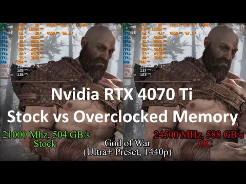 Will overclocking VRAM help RTX 4070 Ti to overcome it's memory limitations? Stock vs OC comparison.