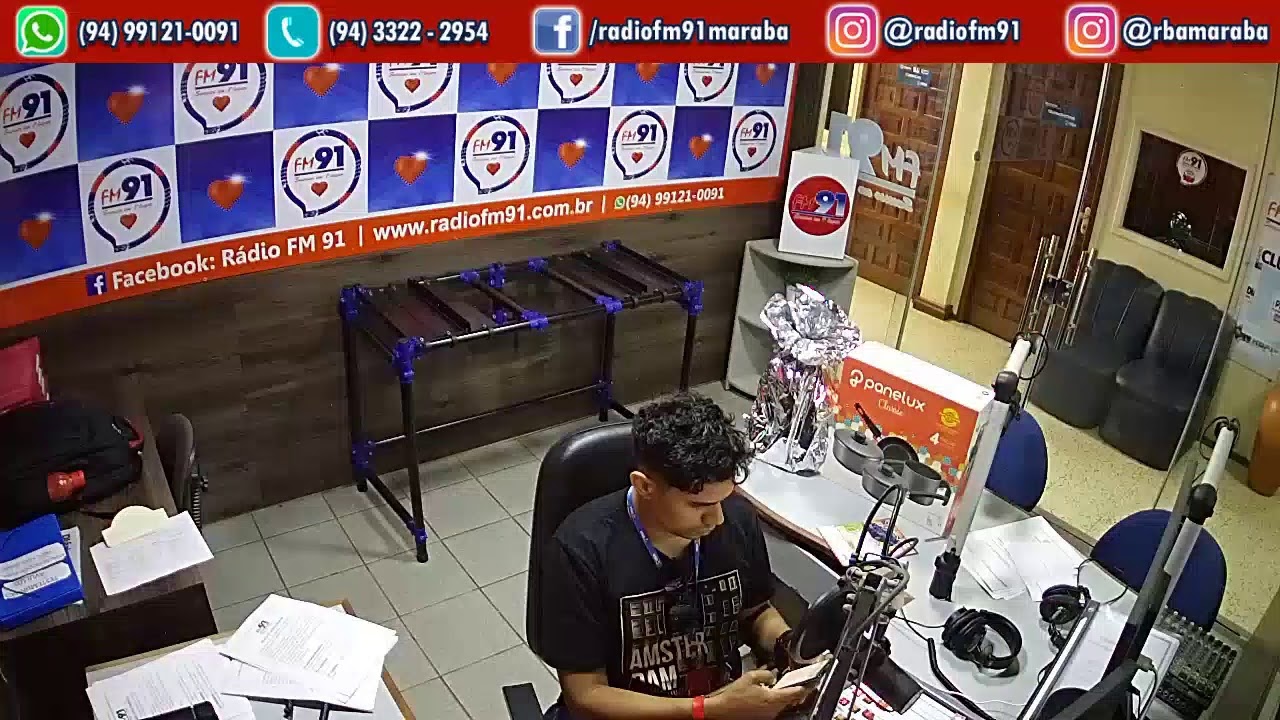 Cover Rádio FM 91 Marabá  90,9mhz  Ao vivo