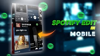 Trending Spotify card lyrics editing in mobile | Alight motion