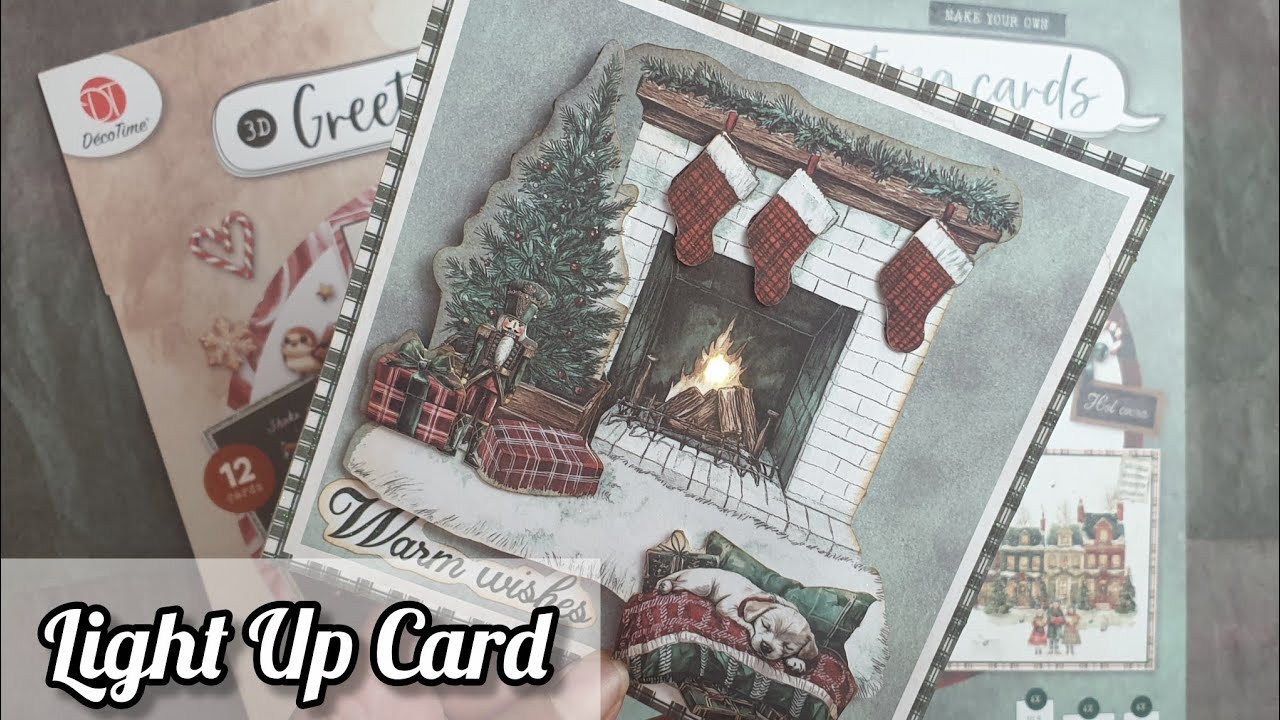 Action 3D Greeting Card* Wir bringen Licht auf die Karte* Luxe Paperblock NEU