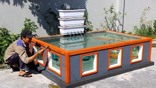 How To Make a Sturdy and Effective outdoor Fish Tank - Design And Decorations