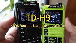How to use the APRS function of TD-H9 #tidradio #radio #aprs