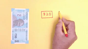 Learning to draw low denomination currency notes in exchange of high denomination notes in English