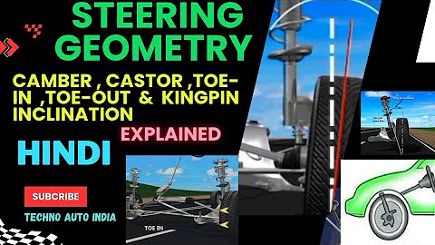 Wheel alignment explained & animation: camber, caster toe | toe in toe out explained I