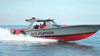 Adrenaline Powerboats 47 Reaper:  Red Reaper Unveiling