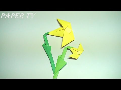 Paper Tv Origami Lily 백합 종이접기 折り紙 ユリ Como Hacer Lily De Papel Lirio De Papel Youtube