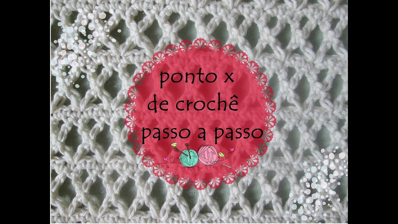 APRENDA AGORA PONTO X #janinefreitas #crochet 