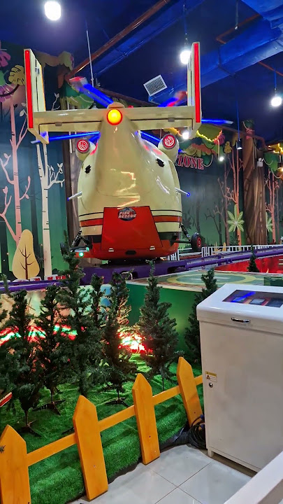 in Asia Plaza there is a miniature helicopter odong