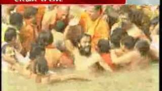 Million Filthy Naked Indian Sadus Bathed In Indias River Ganges