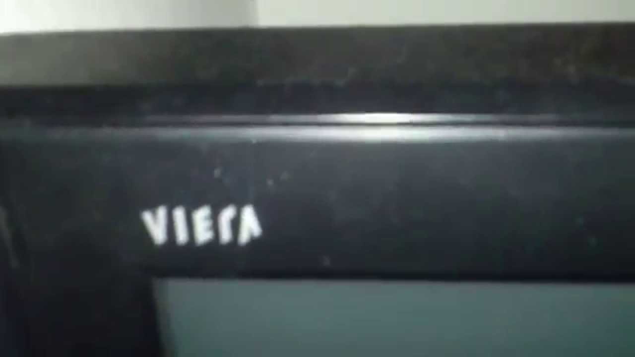 Panasonic Viera plasma TV electric problem even switched OFF - YouTube