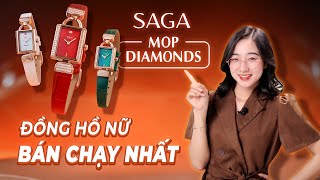 BST Đồng hồ Saga nữ đính đá Swarovski đẹp BÁN CHẠY NHẤT | Saga MOP Diamonds