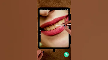 How To WHITEN TEETH In PROCREATE Shorts Quick Procreate Tutorial 