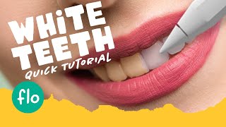 How to WHITEN TEETH in PROCREATE #Shorts - Quick Procreate Tutorial
