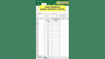 MEMBUAT ANGKA ROMAWI DI EXCEL #excel #microsoftoffice #exceltips #exceltricks #belajarexcel