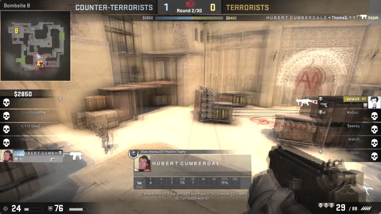 CSGO - Return of Hubert Aimlock - 4K Clutch