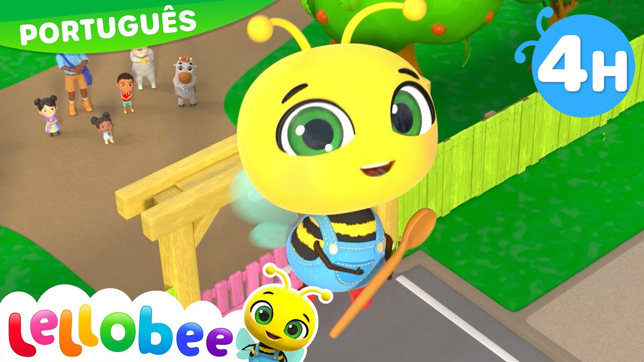 Canção Infantil Alegre e Positiva | Lellobee Brasil | Desenhos Animados e Músicas em Português