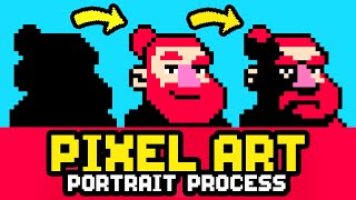 Easy Pixel Art Portrait Tutorial