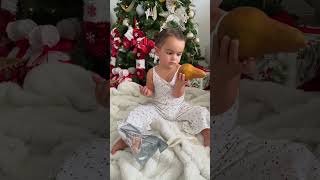 Giving Food as a Christmas Present to see her reaction.