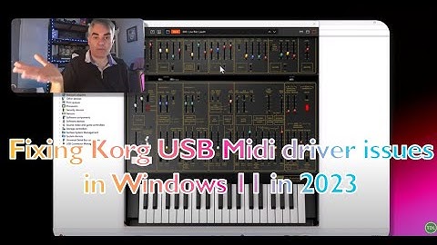 Fixing Korg USB Midi driver issues with Windows 11 in 2023