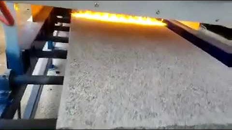 High speed automatic stone flaming machine