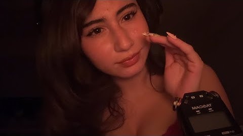 ASMR ~ First time using tascam ( Inaudible whispers, trigger words, mic touches + more )