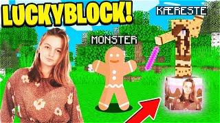 *KÆRESTE* LUCKYBLOCK I MINECRAFT!! (DANSK MINECRAFT)