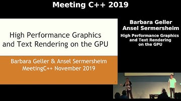 High Performance Graphics and Text Rendering on the GPU -  Barbara Geller & Ansel Sermersheim