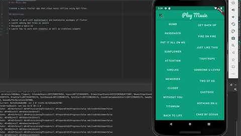 Flutter Music App Demo