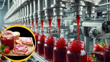 How Strawberry Jam Is Made In Factory   Strawberry Jam Factory Process