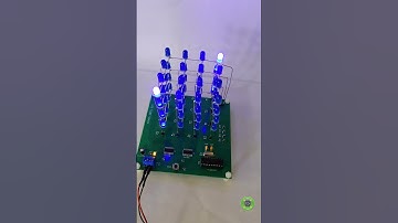 CUBO LED 4X4X4 CON PIC16F1827 Y 74HC595 - TEST