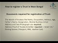 Trust Deed Registration In West Bengal