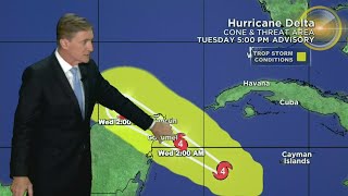 Tracking Hurricane Delta 10-6-20 5PM